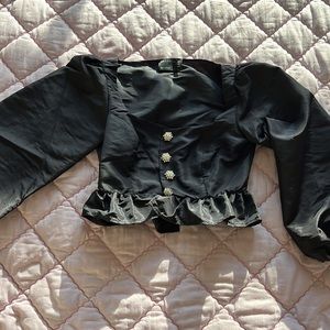 ASOS Crystal Peplum Top